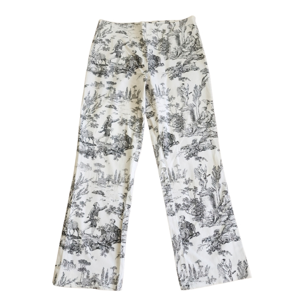 Tailor New York Vintage Style Print Pants Size 4